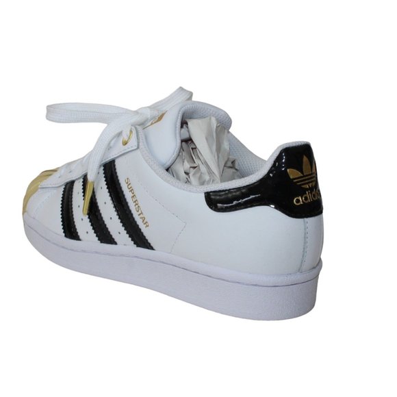 Adidas Originals Superstar GOLD Metal Shell Toe White Women's 5.5 NEW! - Picture 5 of 14